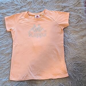 NWT Kappa orange rhinestone logo tmcottob tshirt size medium‎